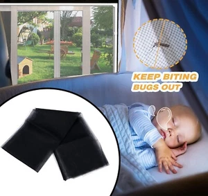 DIY Self Mesh Window Screen Easy Install Mesh Netting For Home Summer - Picture 1 of 9