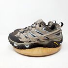 Merrell Moab 2 Vent Shoes Womens 7 Brown Blue Lace Up Hiking Low Boots Vibram