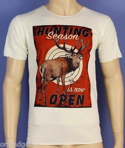 MAGLIETTA VINTAGE T SHIRT HUNTING SEASON OPEN APERTURA STAGIONE DI CACCIA NC04 - Imagen 1 de 1