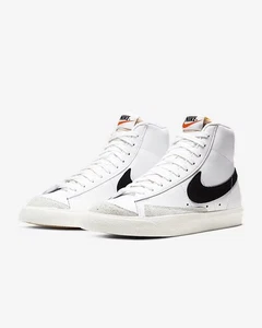 NIKE BLAZER MID '77 (GS) weiß/schwarz Größe UK 3 neu im halben Karton - Bild 1 von 10