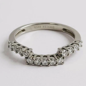 Jeulia Designer Sterling Silver Cz Stacking Ring 925 Size 7 Weighs 2.0 Grams - Picture 1 of 4