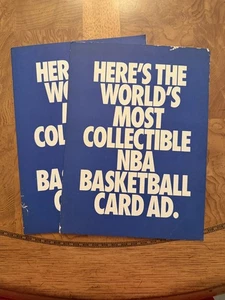(2) 1991 Fleer NBA Basketball Card Promo 9 Card Promo Sheet Ewing Robinson - Picture 1 of 2