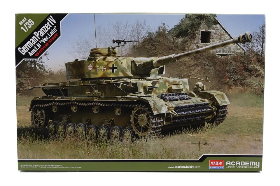 1/35 ACADEMY - TANK - GERMAN PANZER IV AUSF. H LATE VERSION MILITARY 1944 AC1352 - Immagine 1 di 1