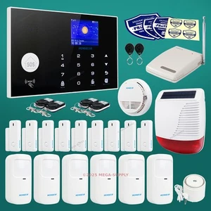 HOMSECUR Wireless&Wired 4G/3G/GSM WIFI Home Security Alarm System+Touch Panel - Picture 1 of 12