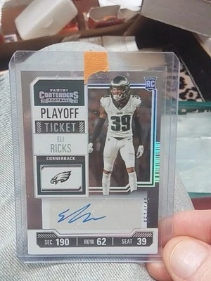 2023 Eli Ricks Panini Contenders Playoff Ticket  Auto  RC /149 #233 Ships FREE  - Image 1 of 2