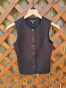 Rag & bone black Irina button up vest XXS NWT - Picture 1 of 4
