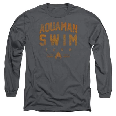 Jla Swin Team Mens Long Sleeve Shirt Charcoal Officially Licensed - Image 1 of 3