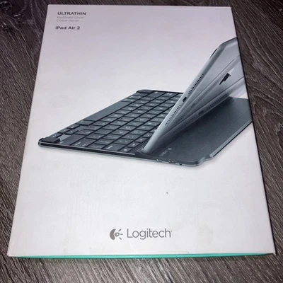 New Logitech Ultrathin Apple iPad Air 2 Magnetic Clip On Keyboard Cover Case - Image 1 of 4