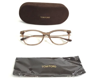Tom Ford Brille Brillengestell TF5510 045 Transparent Braun Gold Cat Eye 52-17-140 - Bild 1 von 12
