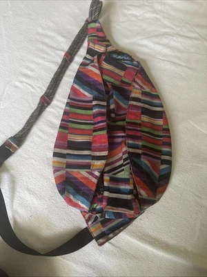 KAVU Crossbody Rope Sling Mini Jewel Stripe Shoulder Bag Purse Adjustable Strap - Image 1 of 4