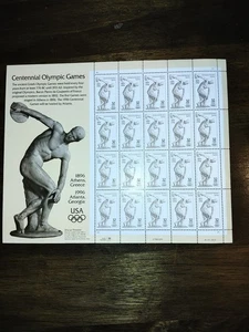 USA Briefmarke #3087 Centennial Olympic Games 32c - Bogenscheibe mit 20  - Bild 1 von 1