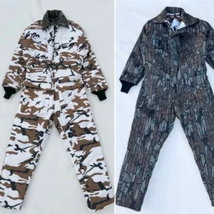 Trebark Jagd Overall isoliert wendbar Camouflage Schnee Herren Medium USA - Bild 1 von 21