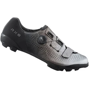 Shimano GRAVEL Clipless Scarpe Uomo Carbonio SH-RX801 BOA MTB Ingranaggio Ciclismo - Argento - Foto 1 di 9