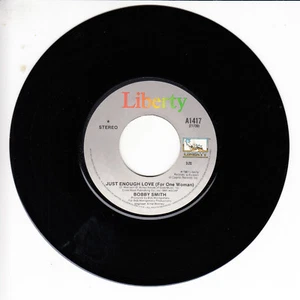 BOBBY SMITH Just Enough Love (For One Woman) VG(+) 45 RPM  - Picture 1 of 2