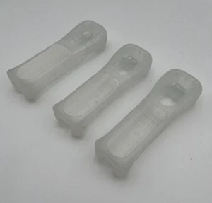 3x OEM Clear Nintendo Wii Controller Rubber Silicone Cover Grip - Picture 1 of 1