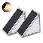 Au Outdoor Solar Deck Led Lights Garden Stair Wall Light Step Pathway Fence Lamp