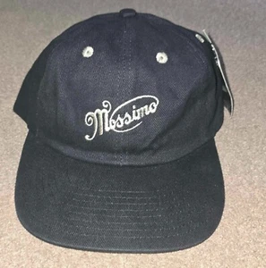 NUEVO CON ETIQUETAS De Colección Mossimo Script Soft Dad Snapback Gorra Gorra - Imagen 1 de 5