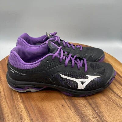 Zapatos deportivos cómodos Mizuno Wave Lightning Z4 para mujer 11 negros cancha de voleibol Foto 1 de 4
