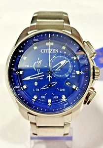W770-S112001 CITIZEN ECO-DRIVE PROXIMITY BLAUES ZIFFERBLATT ARMBAND HERREN UHR EC-217 - Bild 1 von 20