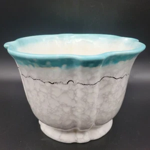 Vintage Erphila Czechoslovakia Czech Pottery Planter Bowl Marbled Glaze - Picture 1 of 4