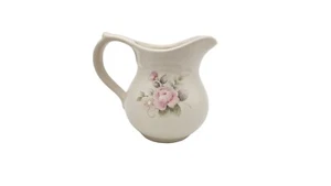 Pfaltzgraff Tea Rose Creamer 10 oz Pitcher Pink Floral Vintage Cottagecore - Picture 1 of 6