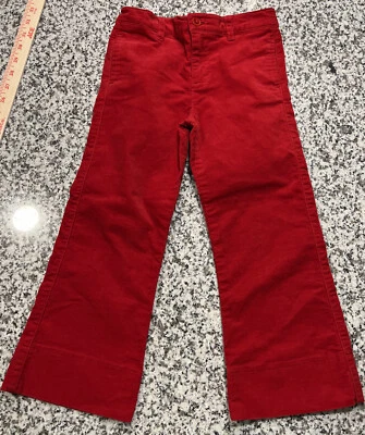 Hartstrings Girls Red Velvet Feel Sz 5 Pants - Image 1 of 4