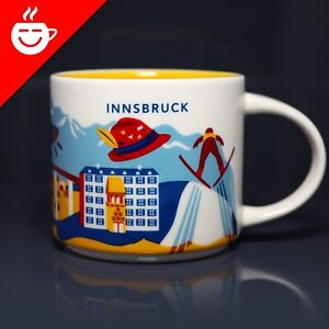STARBUCKS City Mug + INNSBRUCK + NEU + YOU ARE HERE YAH Tasse Österreich Austria