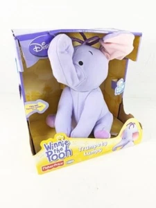 9" FISHER PRICE DISNEY WINNIE POOH TALKING ELECTRONIC LUMPY HEFFALUMP TOY RARE - Picture 1 of 10