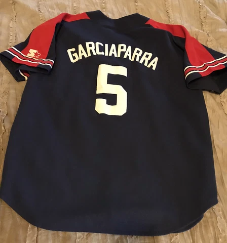 NOMAR GARCIAPARRA Boston RED SOX Baseball STARTER Sewn VINTAGE Jersey XL Blue Cover