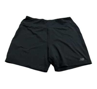New Balance Girls Bike Spandex Shorts, Black, Size 16 - Image 1 of 4