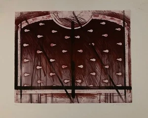 Titus Carmel Gérard original signierte Radierung 1981 Abstrakte Kunst Abstraktion - Bild 1 von 1