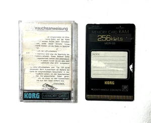 Korg MCR-03 Ram Card 256k for Korg M1, M1r ,Factory Prog/Combi installed - Zdjęcie 1 z 2