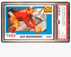 1955 TOPPS ALEX WOJCIECHOWICZ ALL-AMERICAN FOOTBALL CARD*# 82 *PSA 4* VG / EX+