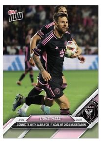 2024 MLS Topps Now LIONEL MESSI 1st Goal in 2024 #9 INTER MIAMI CF - PRESALE