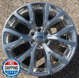 Ford Expedition 2018 2019 Usine OEM Roue 22 " Jante 10145 Poli W / Casquette #B - Photo 1 sur 5