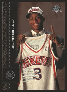 1996-97 Upper Deck #91 Allen Iverson RC - Picture 1 of 2