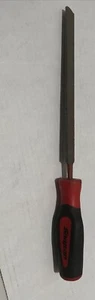 SNAP-ON TOOLS FLAT FILE RED INSTINCT SCREWDRIVER TYPE HANDLE SGd4b - Picture 1 of 5