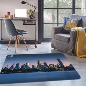 3D Urban Ocean R020 rutschfeste Teppichmatte rund elegant Teppich Panda - Bild 1 von 5
