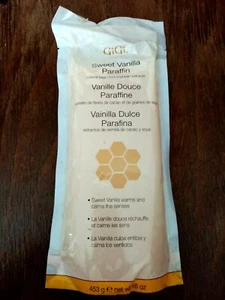Gigi Sweet Vanille Paraffinwachs mit Aloe Vera von 453g 16oz. KOSTENLOSES P&P - Bild 1 von 2