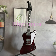 6 Strings Red Firebird Electric Guitar Mahogany Neck HH Pickups Chrome Hardware for sale