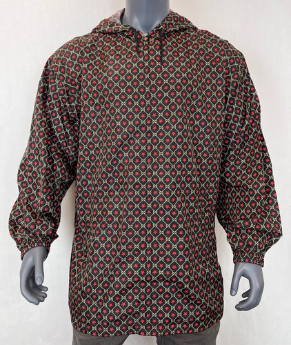 Gucci Giacca Uomo Nero Nylon con Modello Stella Rossa 50 US 40 574201 1046