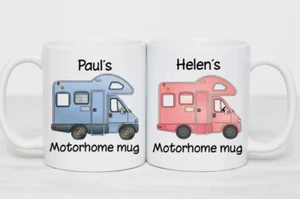 Personalised Coffee Mugs. Tea mugs, Motorhome Mugs. Gift Ideas, Camping Mugs - Picture 1 of 9