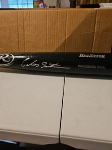 Carlos Santana Autographed Rawlings Big Stick Bat Just Memorabilia COA - Picture 1 of 6