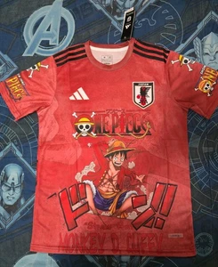 Maglia Calcio Giappone Pezzo Unico Rufy Anime Concept Edition S,M,L,XL,XXL - Foto 1 di 7