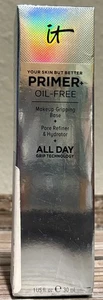 IT COSMETICS PRIMER+ Oil-Free Makeup-Gripping Base+ ALL DAY… 1 oz / 30ml, BNIB - Picture 1 of 6