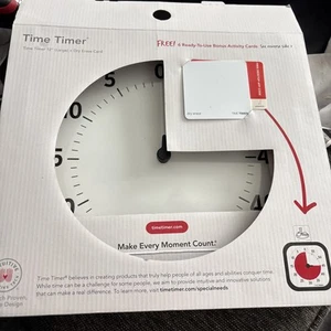 TIME TIMER 8 Visual Timer - 60 Min Kids Desk Countdown Clock with Dry Erase Card - Picture 1 of 4