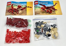 Lego 31032 - Creator 3-in-1 Red Creatures - 2015 - 100% Complete w/ Manual