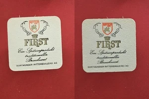 Dortmunder Ritterbrauerei First Ein Spitzenprodukt Brauerei Bierdeckel Bier - Picture 1 of 1