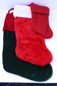 Christmas Stockings Set of 3 - Unbranded - Picture 1 of 8