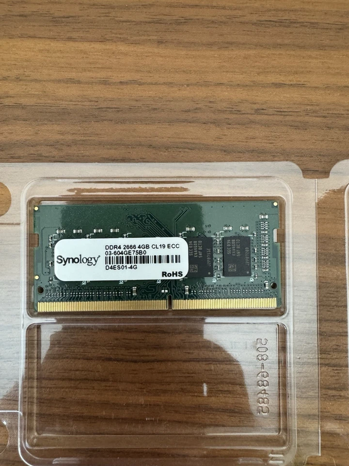 Synology 4GB DDR4 2666MHz SO-DIMM ECC Memory D4ES01-4G - Image 1 of 1